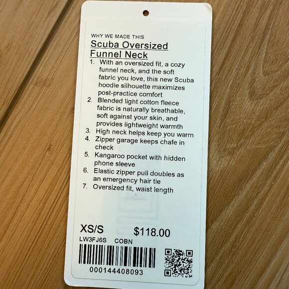 Lululemon Scuba Oversized Funnel Neck in Carob Brown size XS/S - Picture 8 of 8